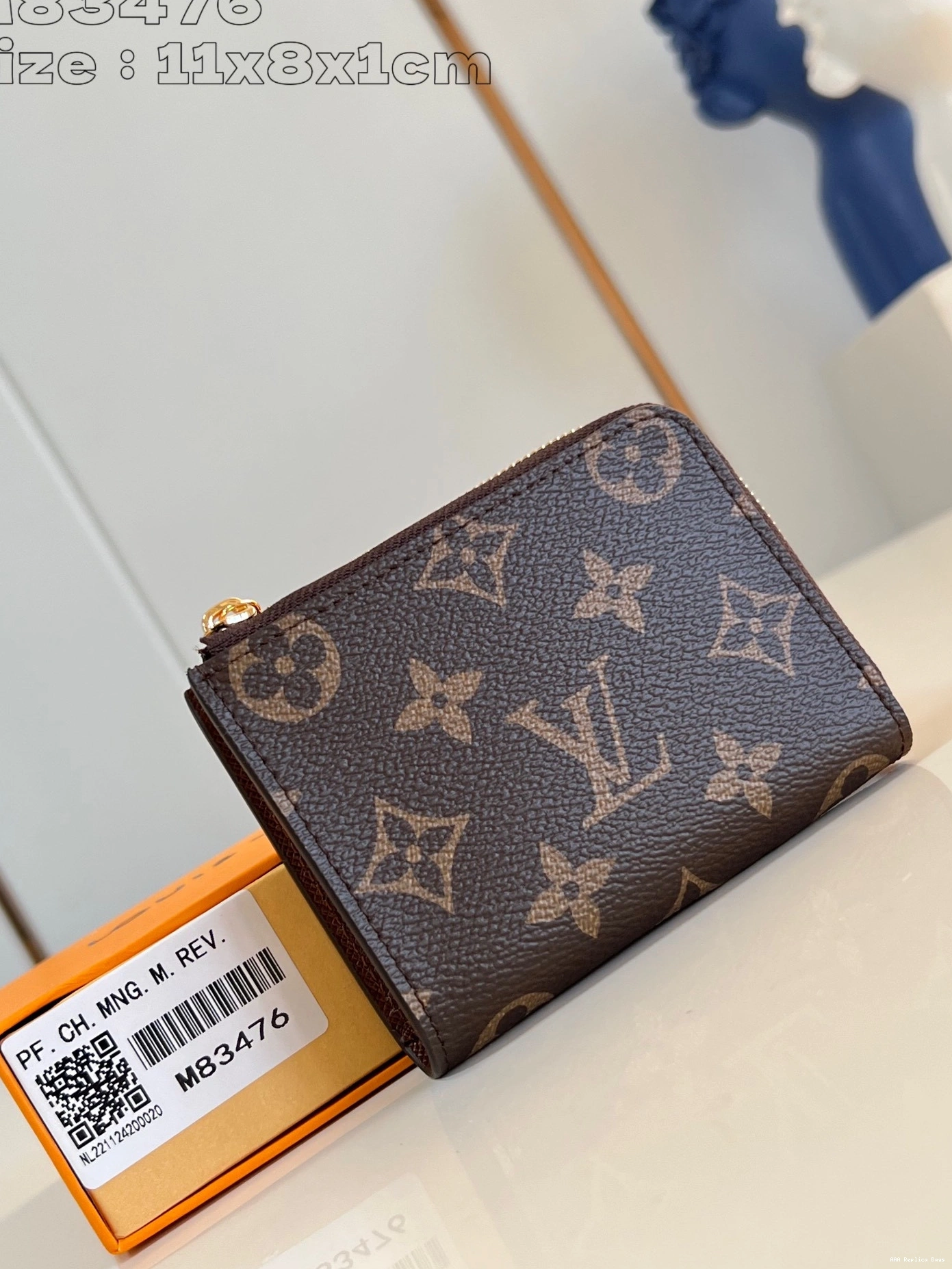 Aaa replica ru Louis Compact Wallet-11*8.5*1.5CM Vuitton Noa 0806
